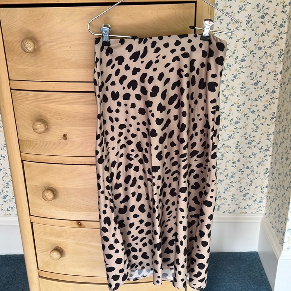 Cheetah print skirt